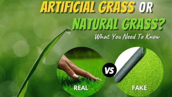 I pregi dell'erba naturale con il rinforzo sintetico