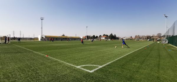 Il Como Calcio prova il campo di Cislago, 24 marzo 2021