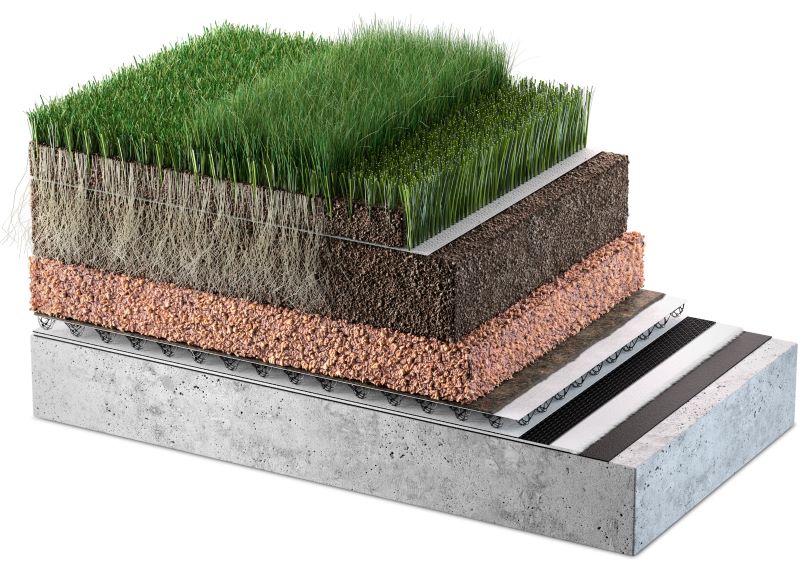 Sezione per roof garden